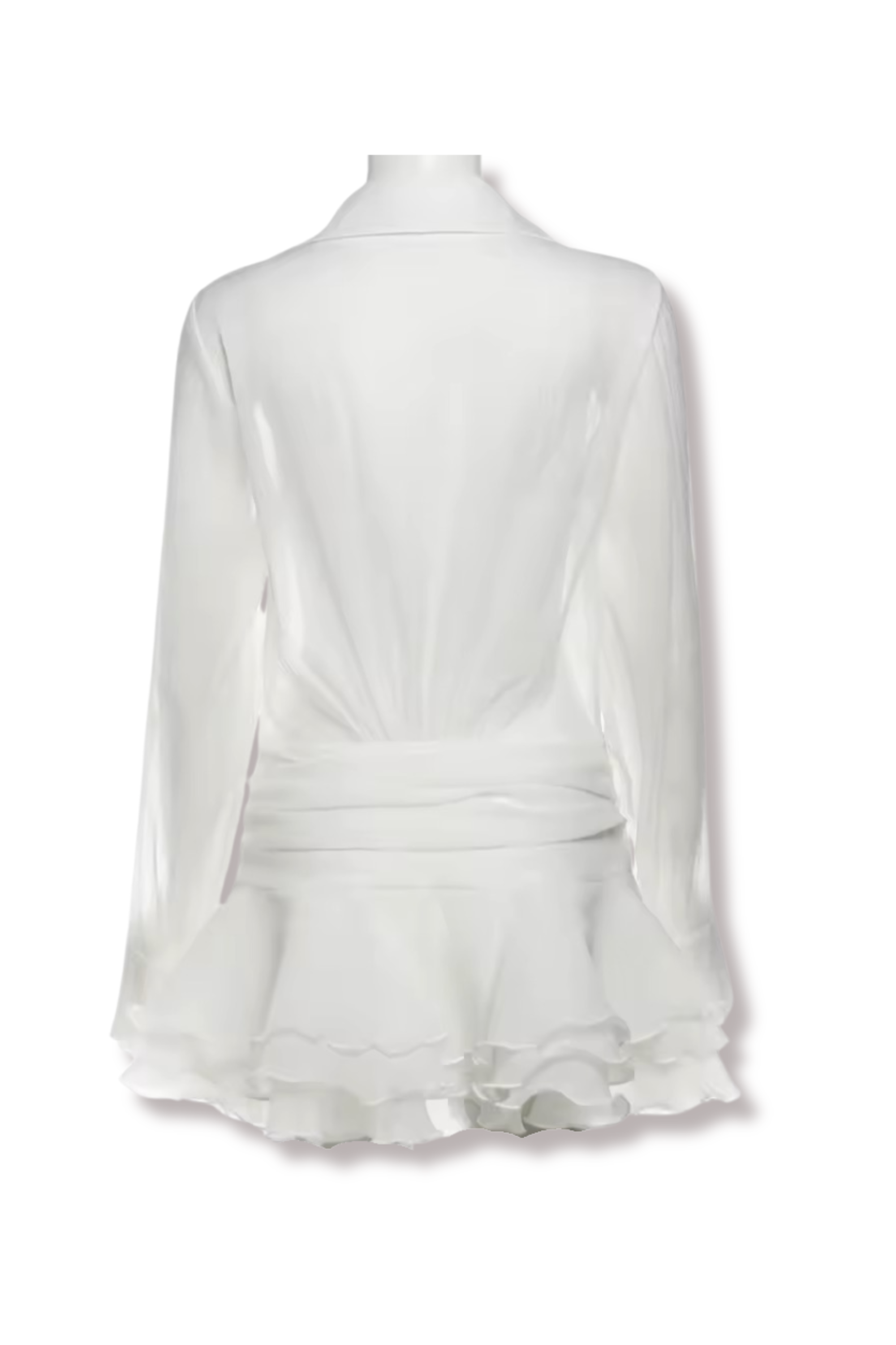 SHERLY - Minikleid mit Knopfleiste und Rüschenrock