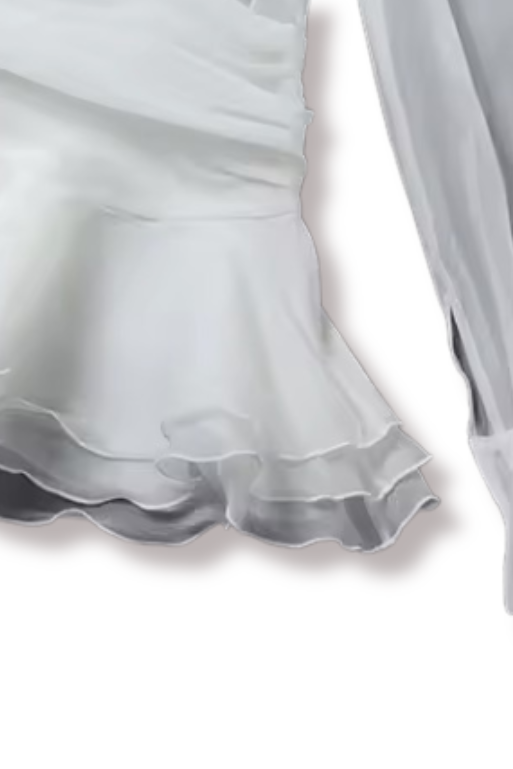 SHERLY - Minikleid mit Knopfleiste und Rüschenrock