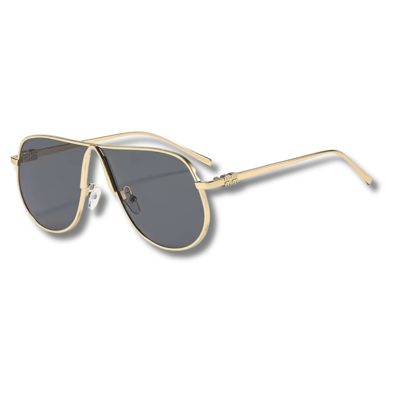 LEXA – Oversized Sonnenbrille mit Metallgestell