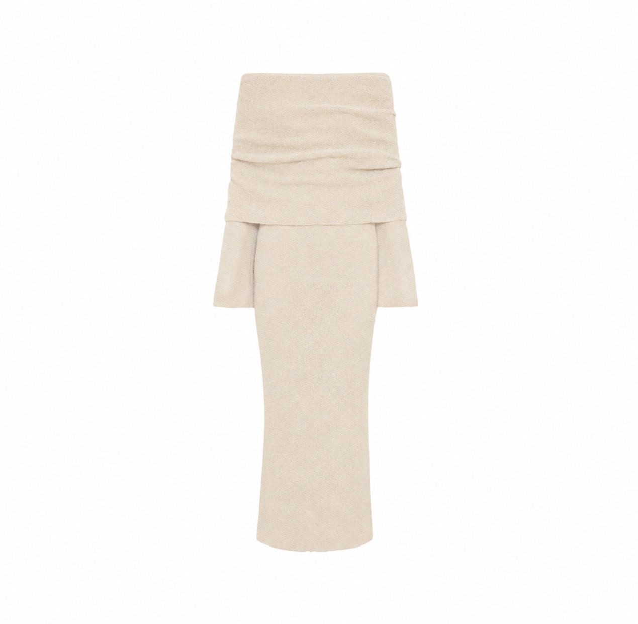 KELLY LONG - Strickkleid mit Carmenausschnitt