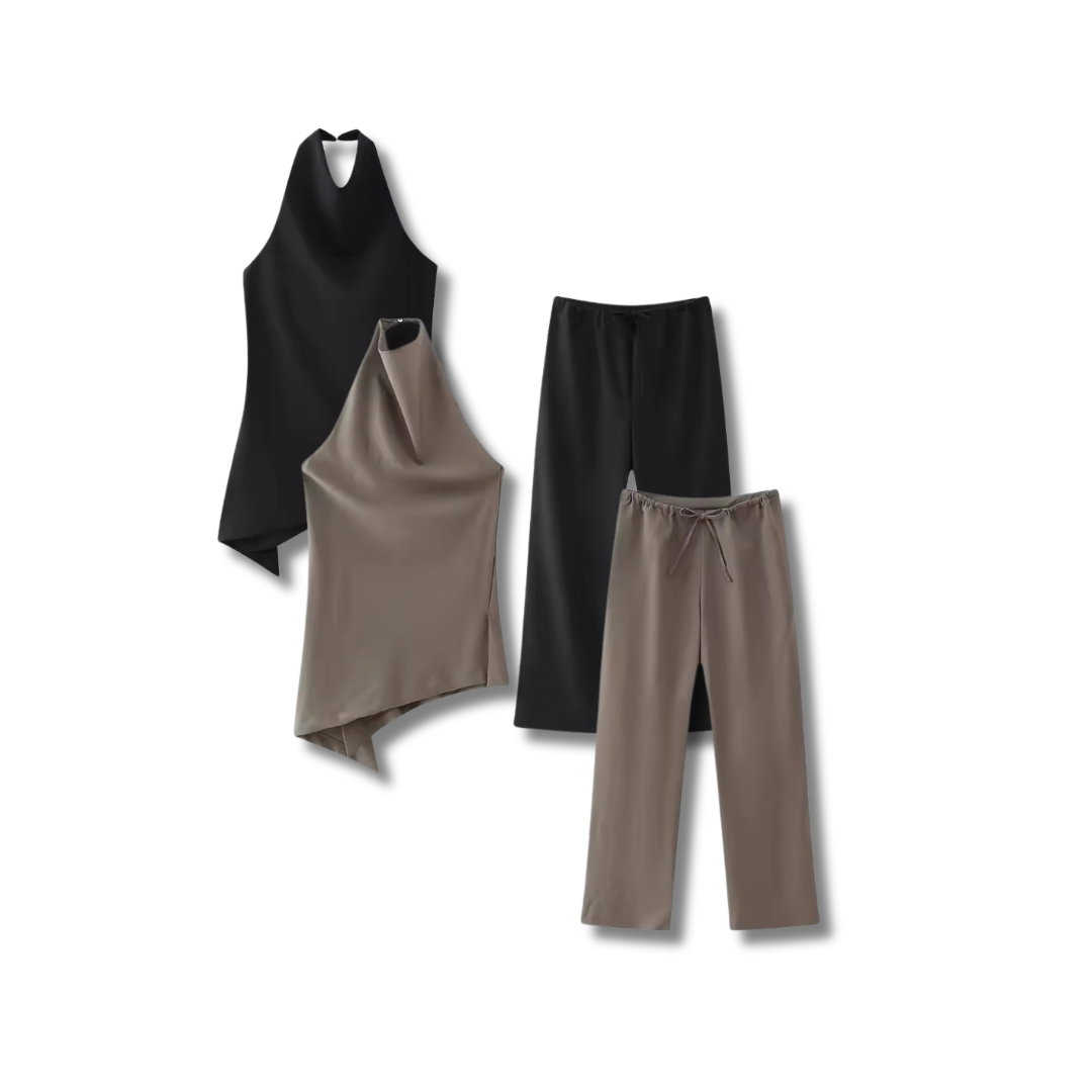 ALYA - Zweiteiler mit Neckholder-Top & gerader Hose