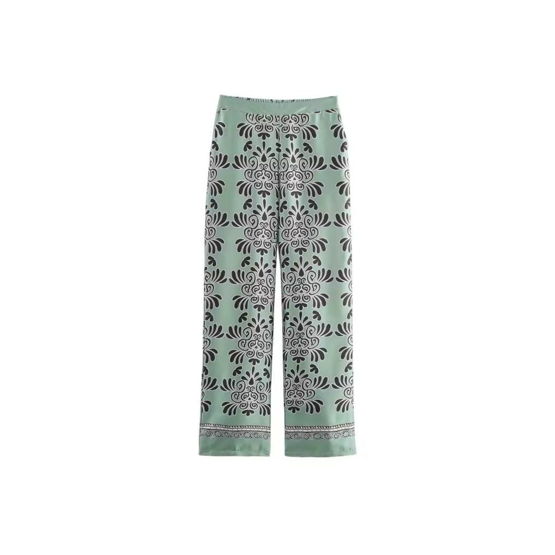 ALDINA – Zweiteiliges Set mit fließendem Hemd & weiter Hose