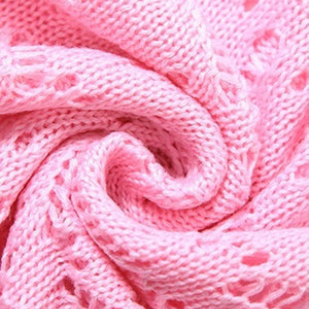 ROSE – Zweiteiliges Häkelset mit 3D-Blumenapplikationen