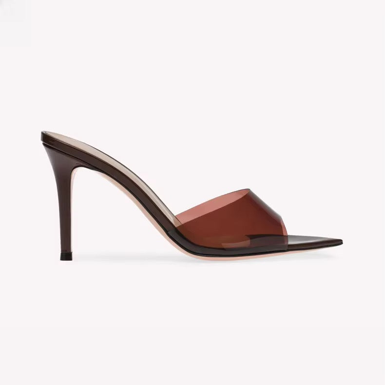 SELENE - Transparente High Heel Sandale