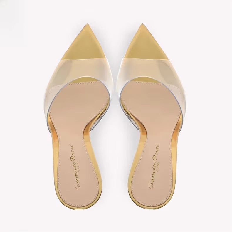 SELENE - Transparente High Heel Sandale