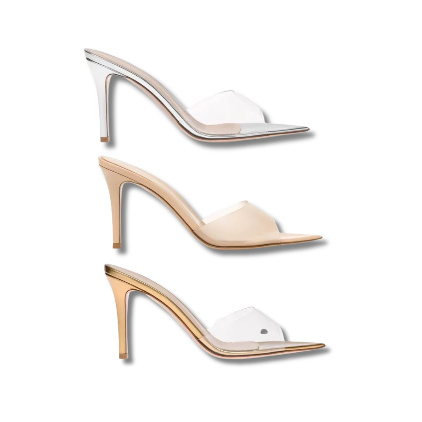 SELENE - Transparente High Heel Sandale