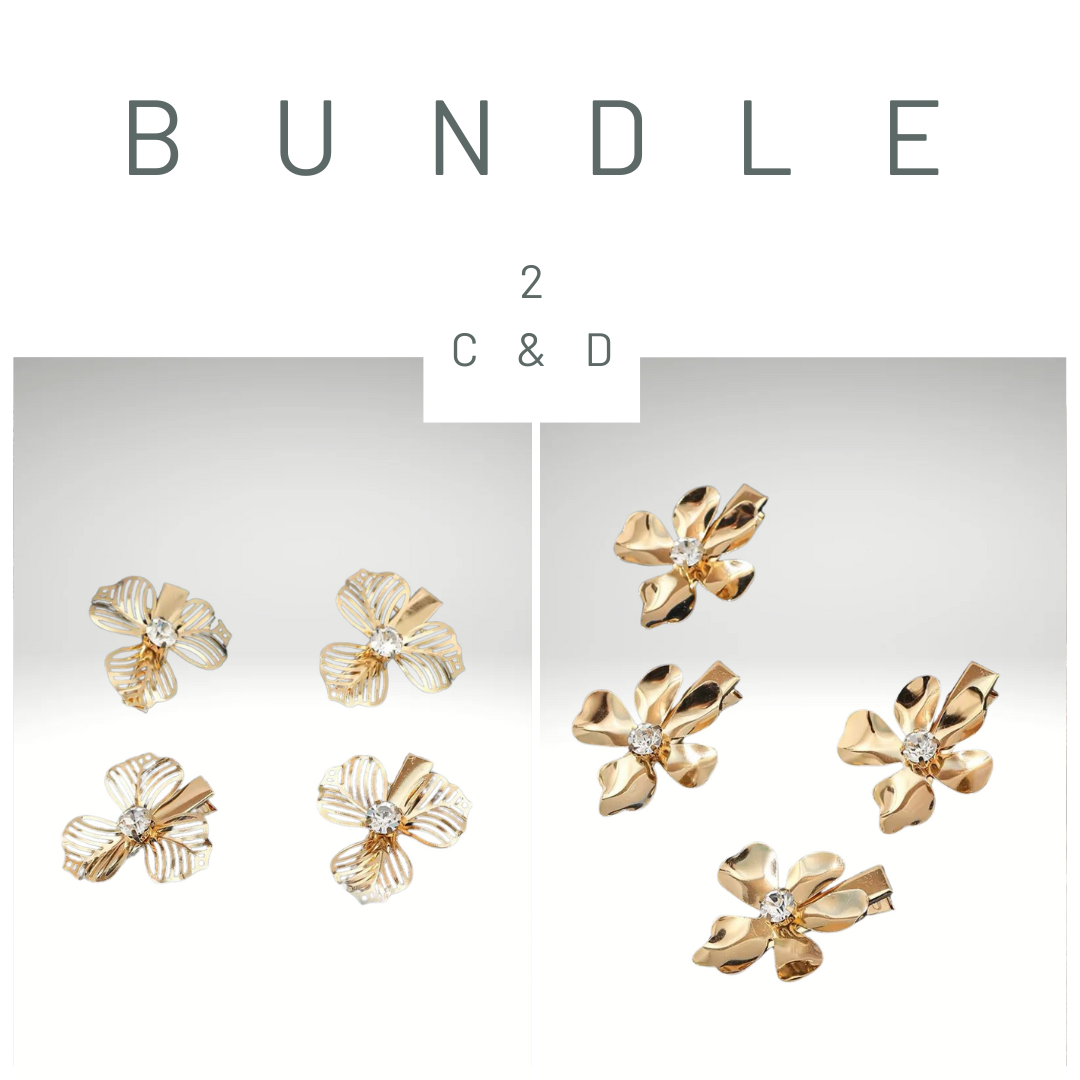 GOLDIE - Hair clips in different shapes