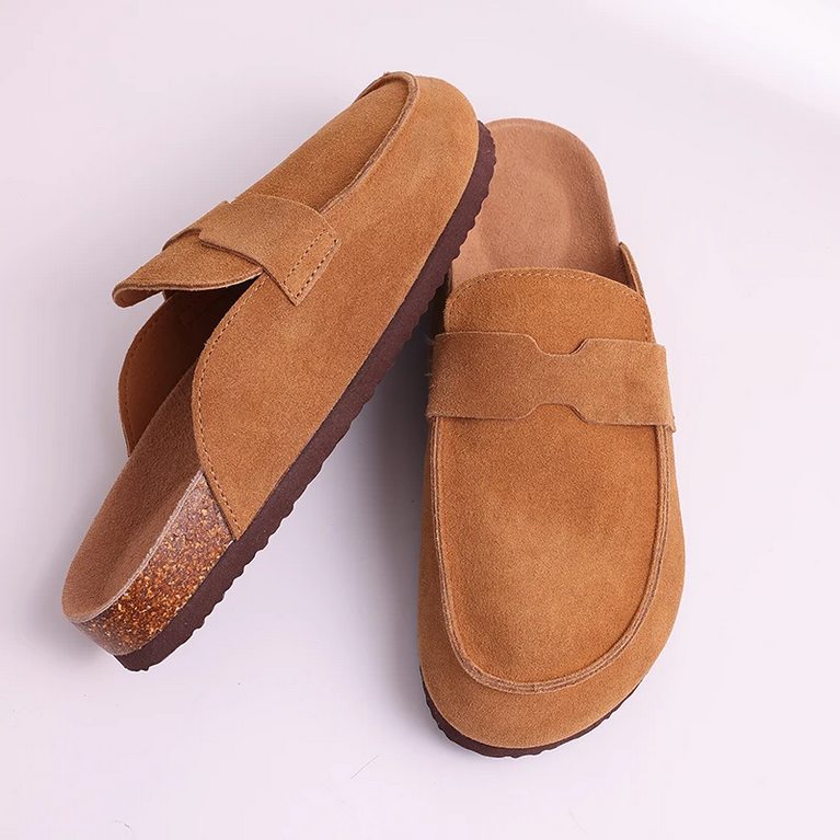 ATHENA – Vegane Slipper in Wildleder-Optik