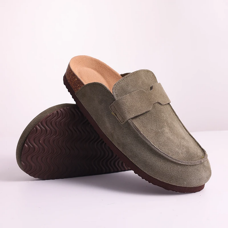 ATHENA – Vegane Slipper in Wildleder-Optik
