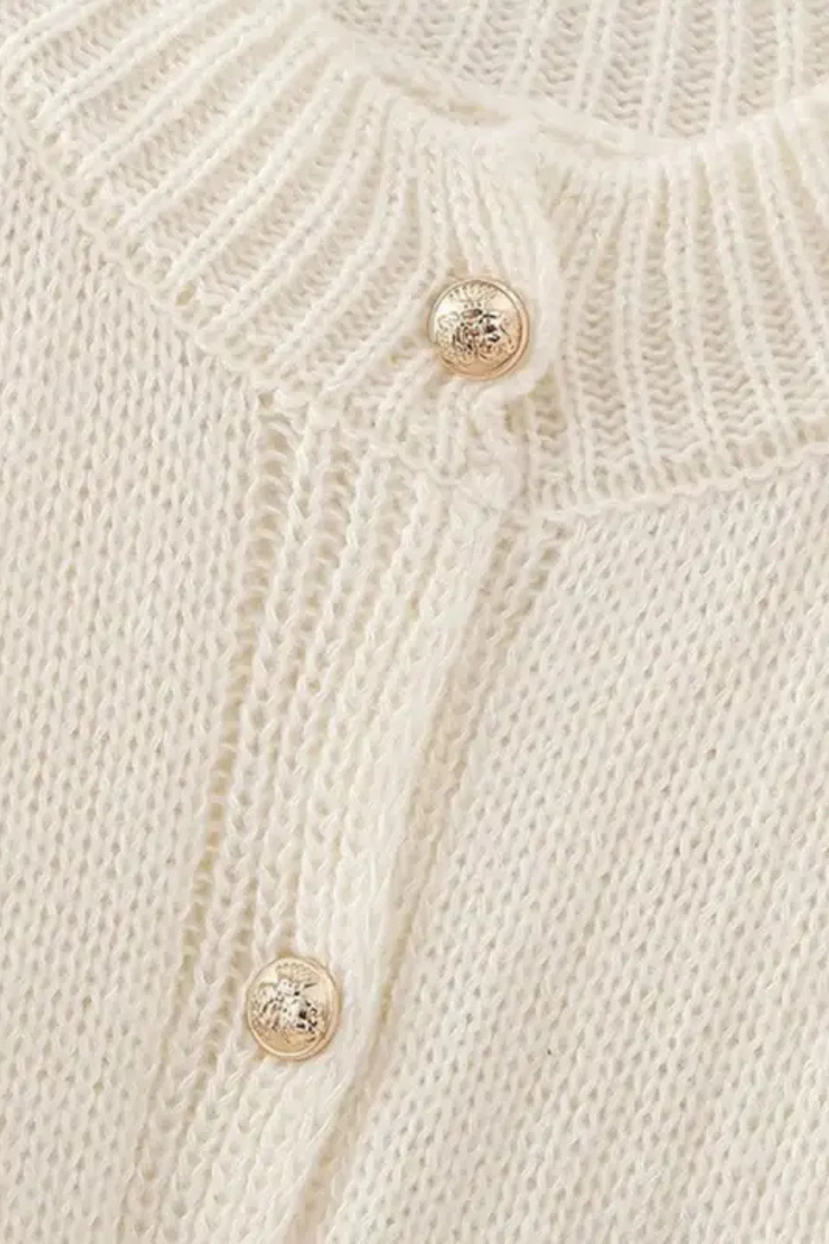 LEYNI - Oversize Strickcardigan mit Koldknnöpfen
