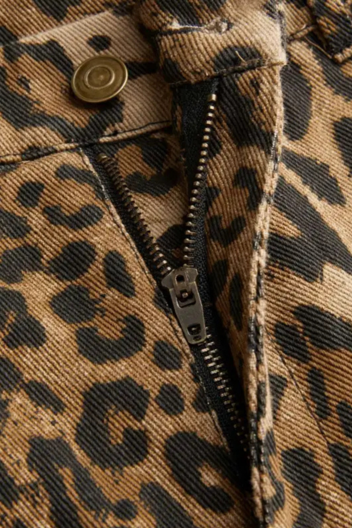JAVA - High-waisted wide-leg pants with leopard print