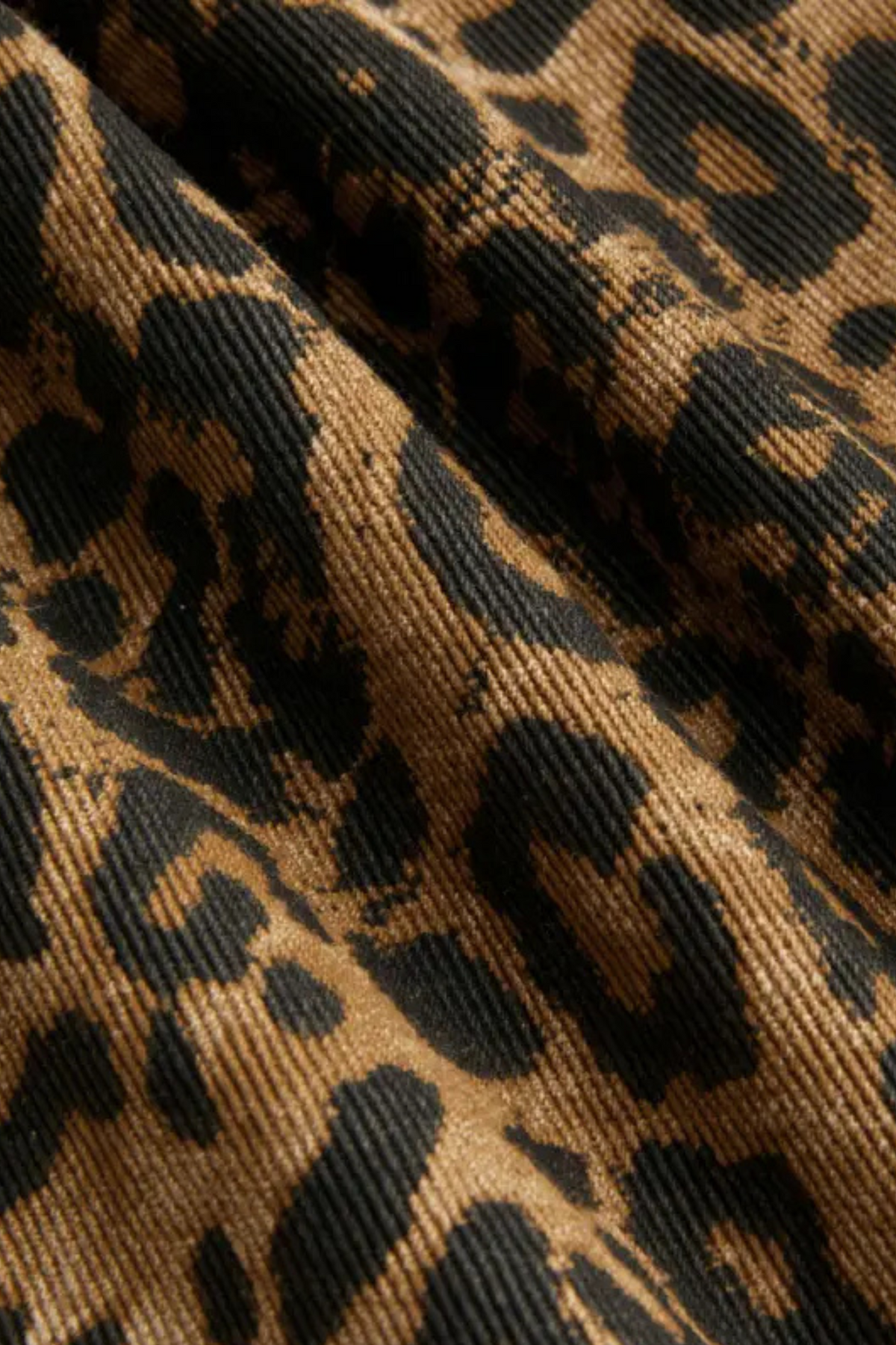JAVA - High-waisted wide-leg pants with leopard print