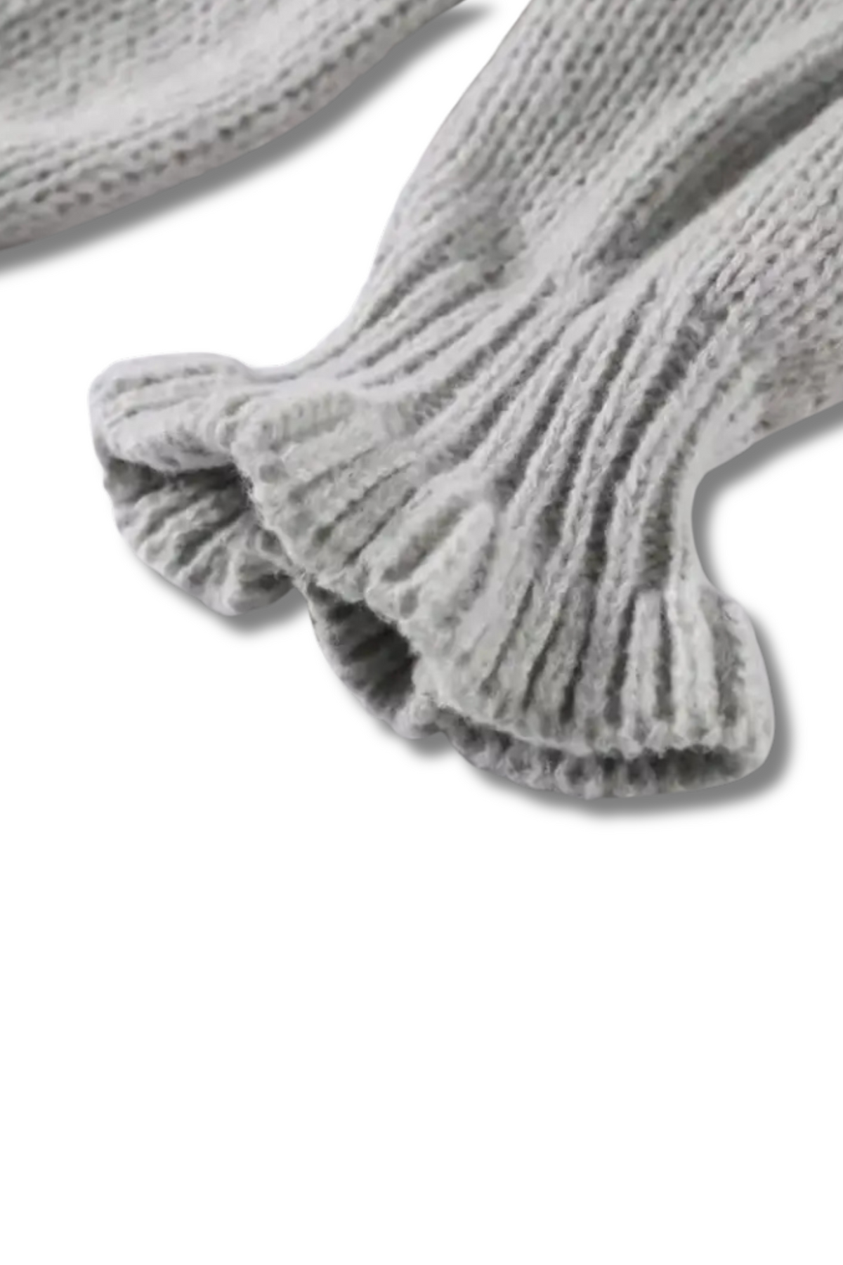 EMELY – Weicher Strick-Cardigan mit Rüschen