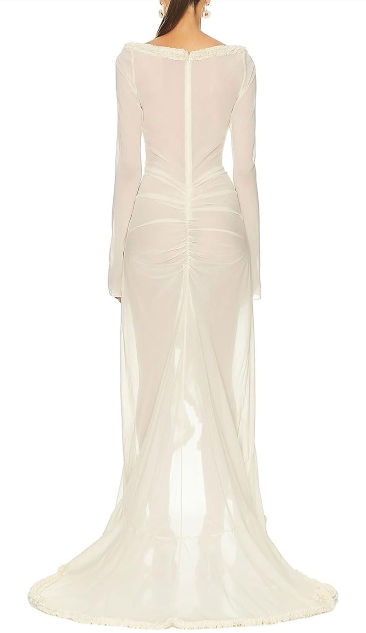 KENJE - Langarm Kleid mit Rüschendetails