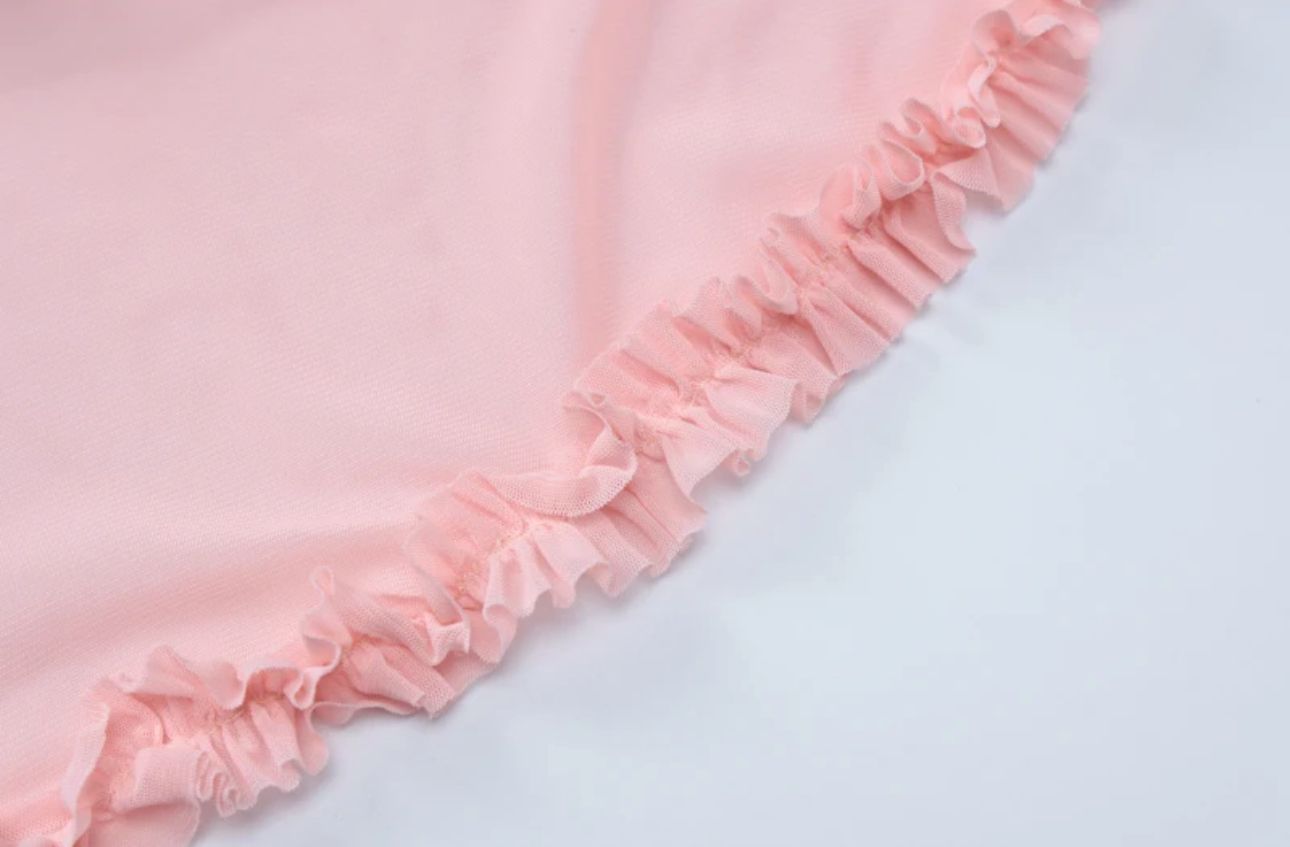 WENDY - gerüschtes Spaghettiträger Kleid