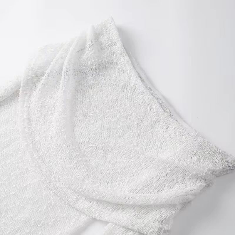 KELLY - Mini Strickkleid mit Carmenausschnitt