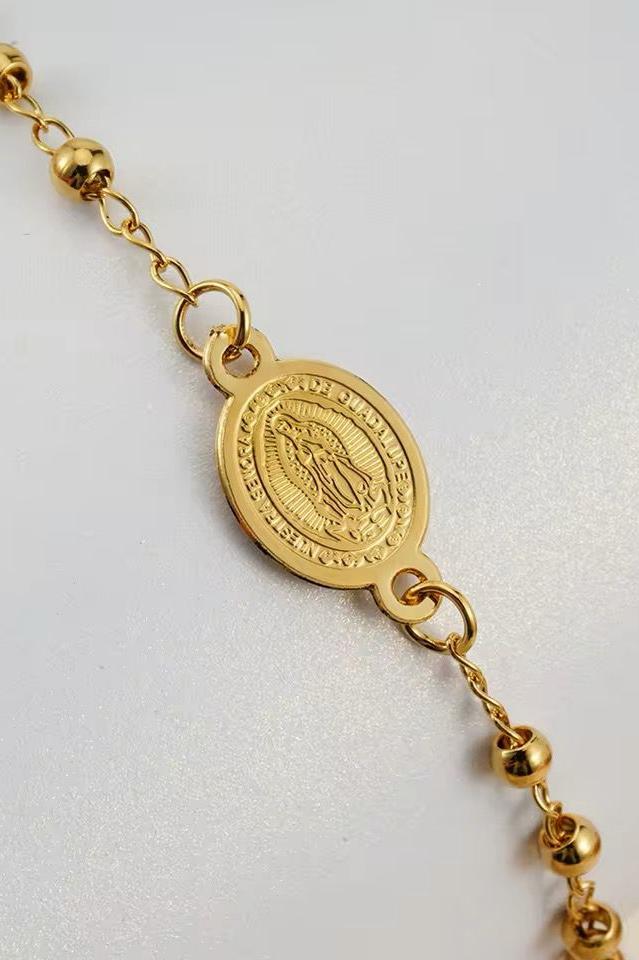 MARRY - Elegant rosary-style bracelet - 18K gold plating