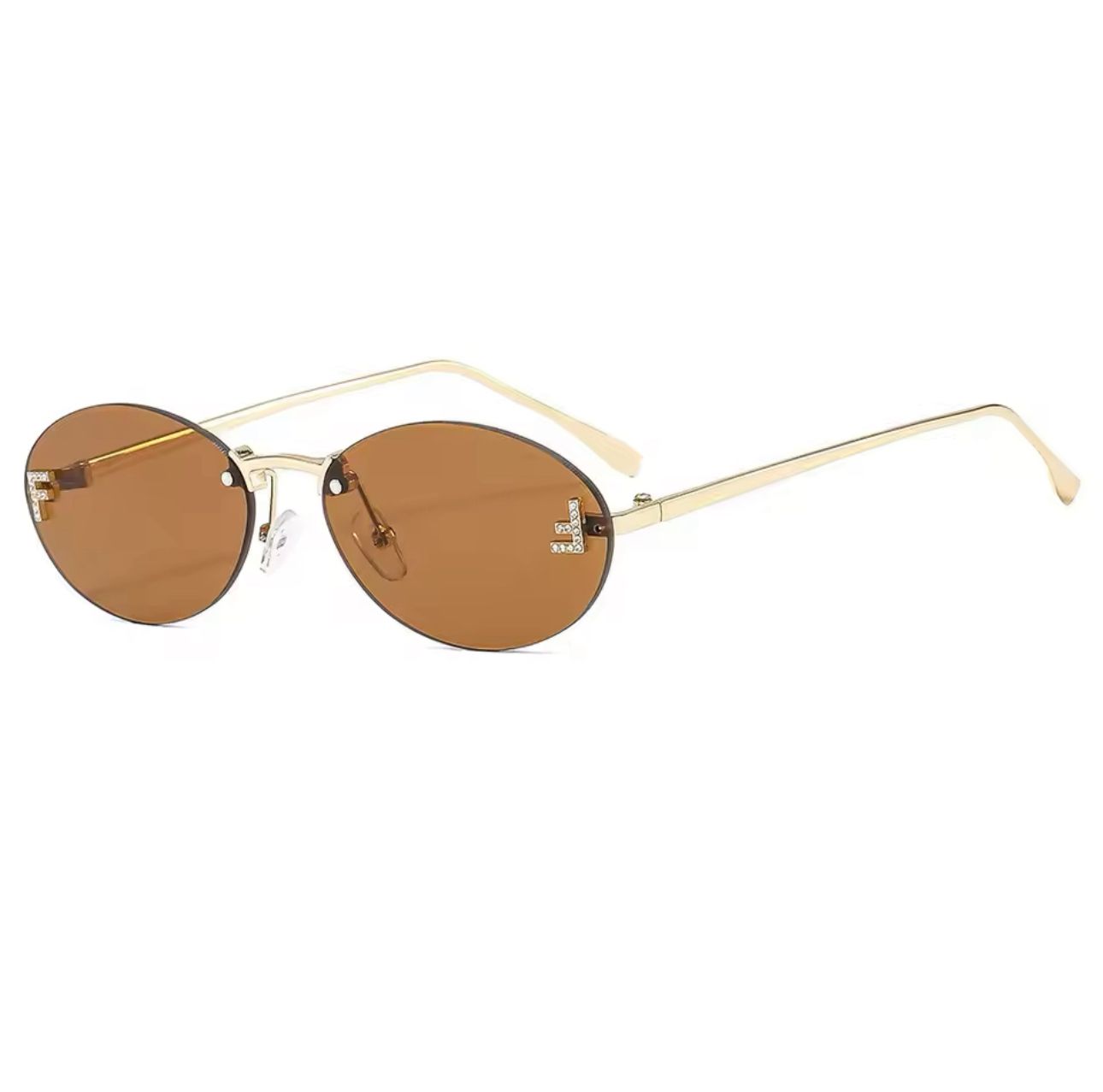 EGLE - Sonnenbrille mit goldenen Rahmen und farbigen Gläsern