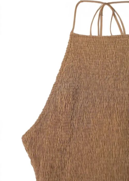 IRA - Rückenfreies gesmoktes Kleid