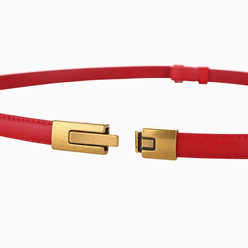 JAMIE - schmaler Echtleder Gürtel