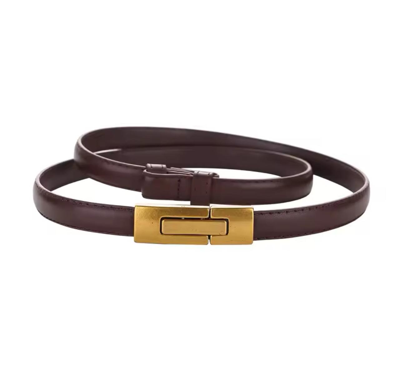 JAMIE - schmaler Echtleder Gürtel