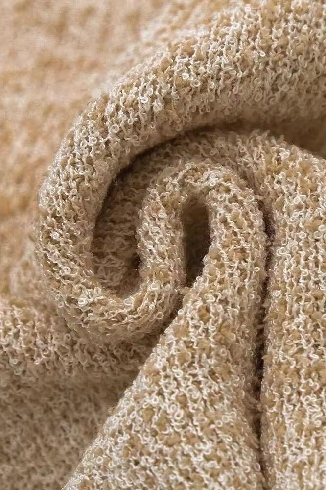 LUNA - Round neck slim fit jacquard tank top