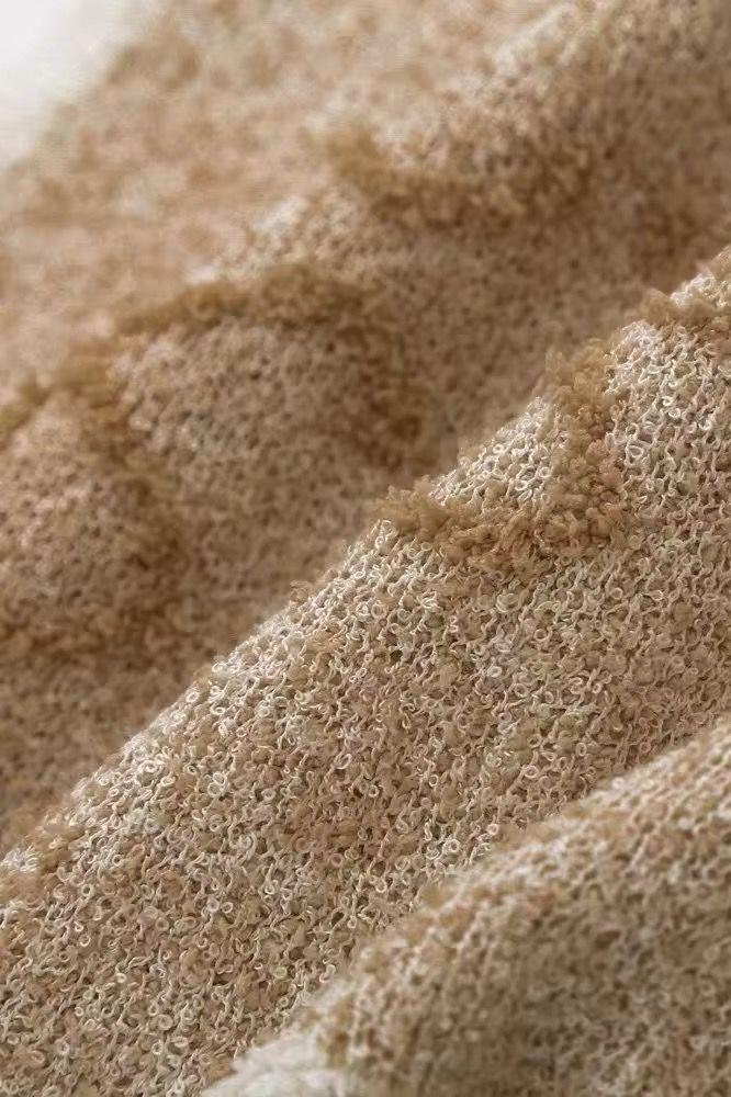 LUNA - Round neck slim fit jacquard tank top