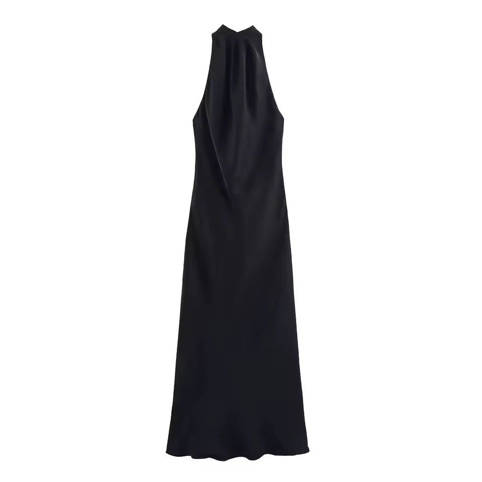 KARO – Satin Halterneck Kleid
