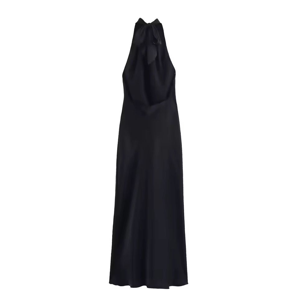 KARO – Satin Halterneck Kleid